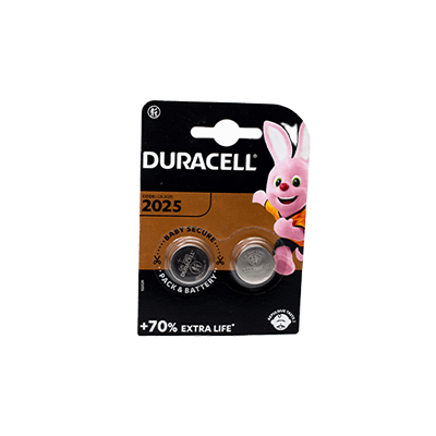 Duracell Lithium- CR2025 Lithium 3V/126mAh Blister (2)  D2025-B2